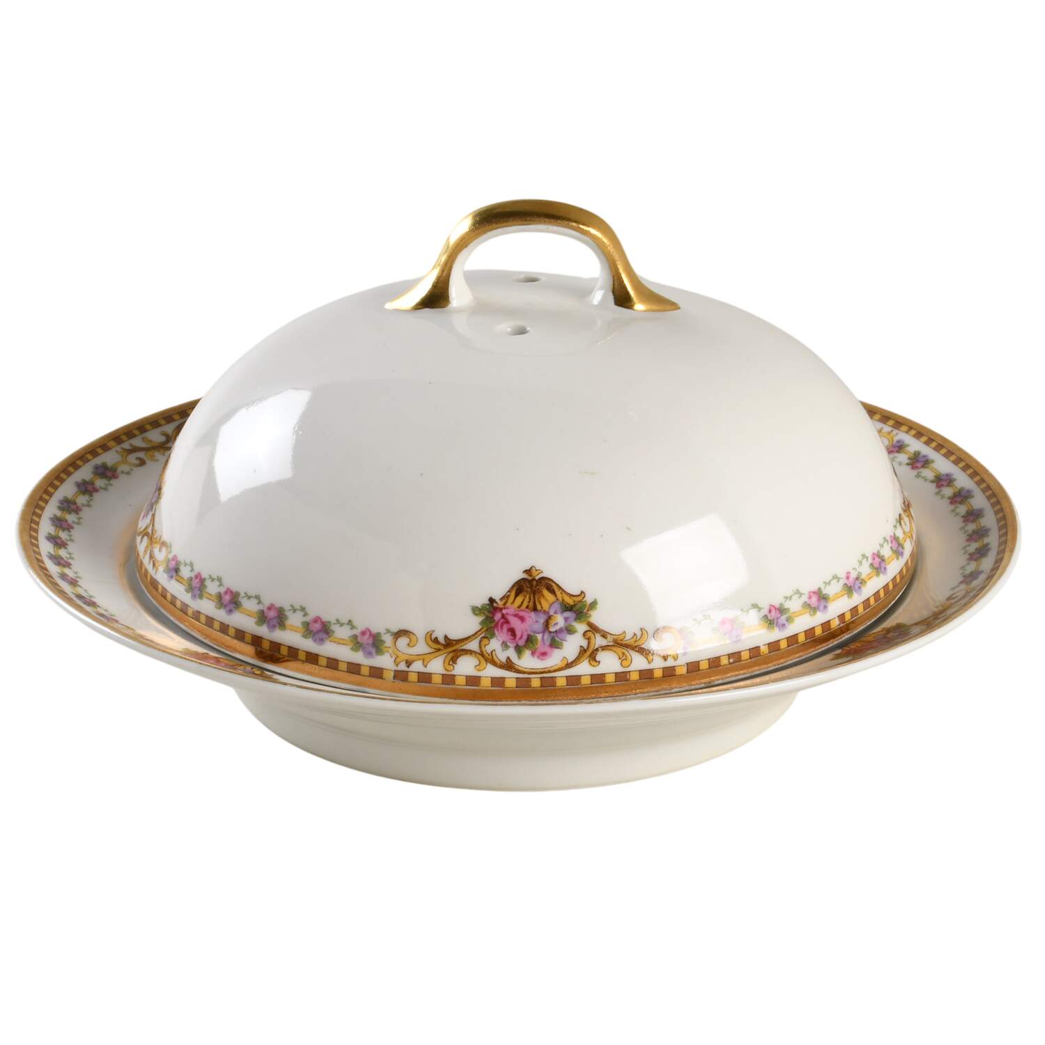 Chamberry Round Covered Butter by Bernardaud-1