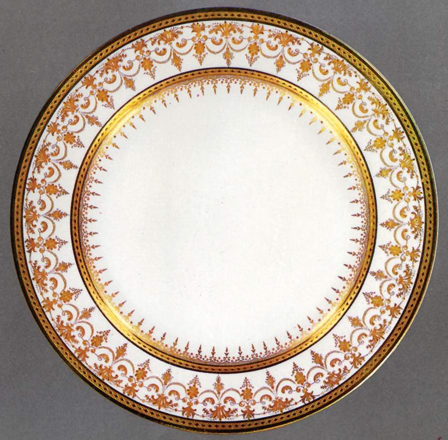 Chenonceaux Gold Dinner Plate by Bernardaud-1