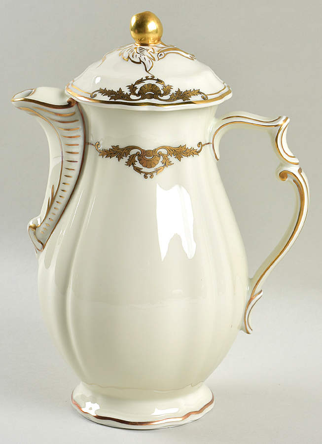 Coquille Coffee Pot & Lid by Bernardaud-1