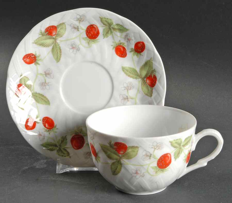 Frasiere Flat Cup & Saucer Set by Bernardaud-1
