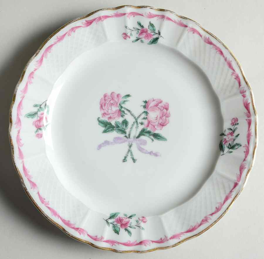 Les Deux Roses Dessert/Pie Plate by Bernardaud-1