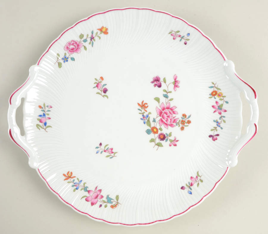 Lowestoft Handled Cake Plate by Bernardaud-1