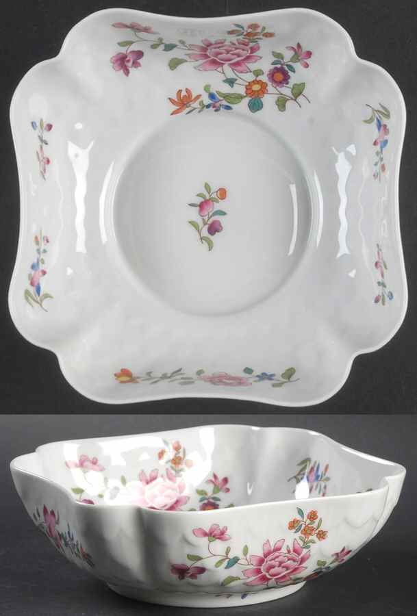 Lowestoft 6" Square Bowl by Bernardaud-1