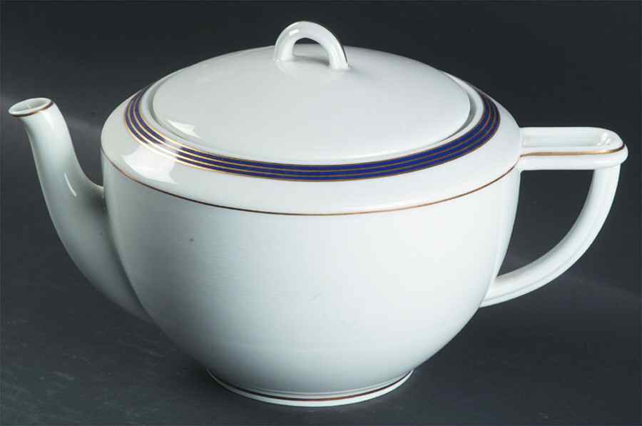 Palatino Blue Teapot & Lid by Bernardaud-1