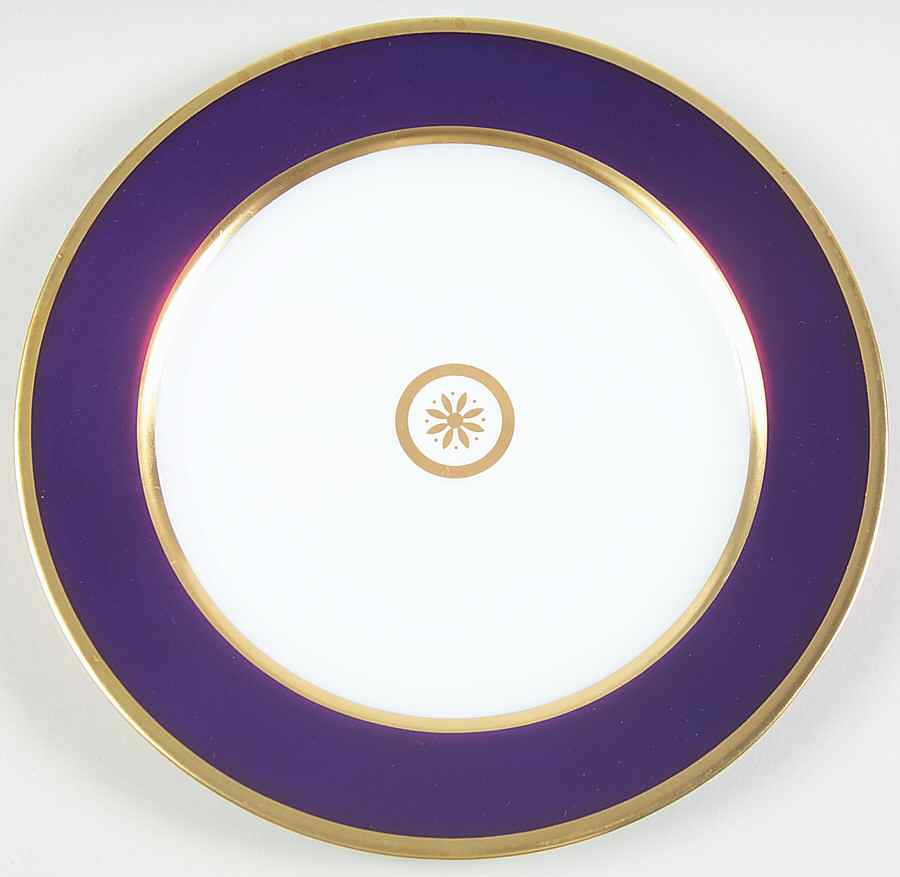 Sparte Cobalt Blue Salad Plate by Bernardaud-1