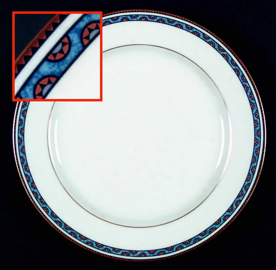 Stella Blue Salad Plate by Bernardaud-1