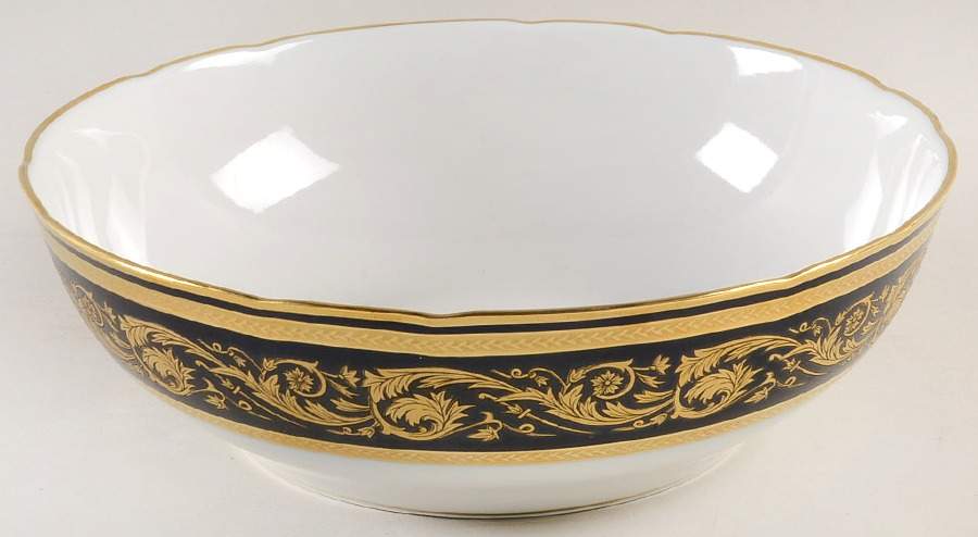 Vendome Cobalt Blue 9" Round Vegetable Bowl by Bernardaud-1