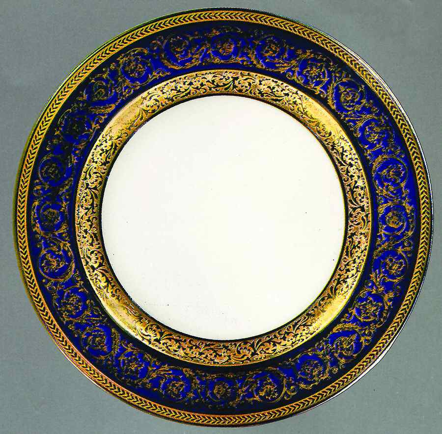 Vergennes Cobalt Dinner Plate by Bernardaud-1