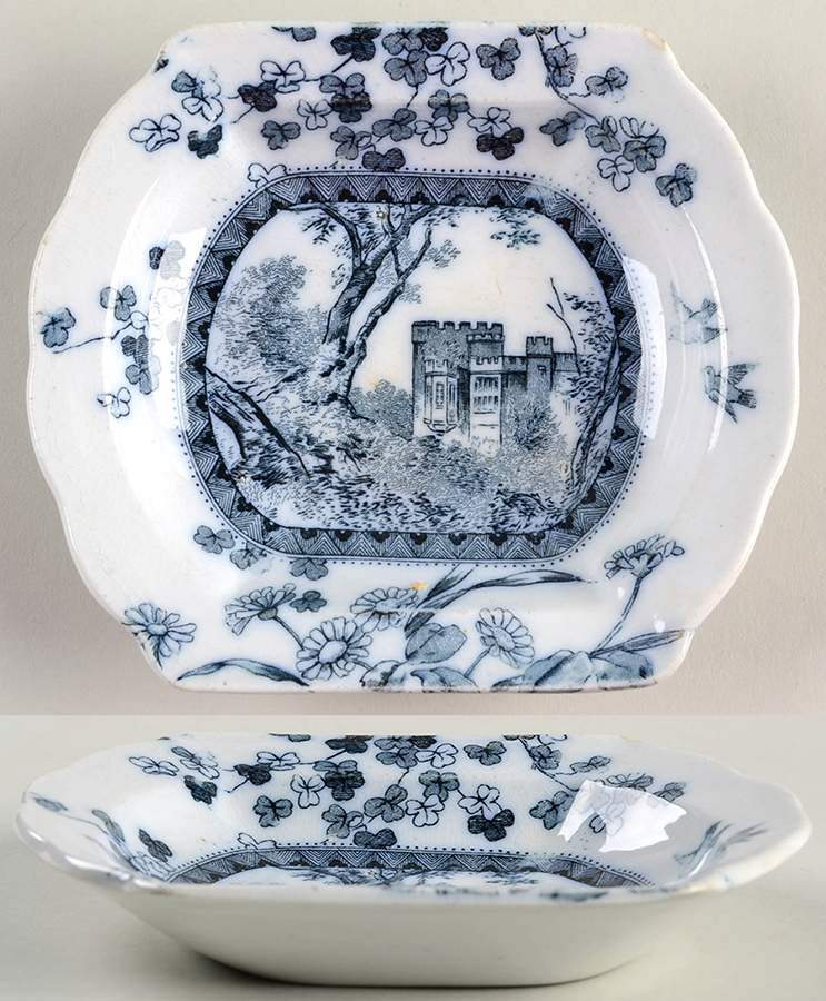Woodland Blue 5" Sweet Meat Dish by Brownfield-1