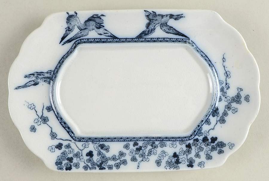 Woodland Blue Underplate for Gravy Boat by Brownfield-1
