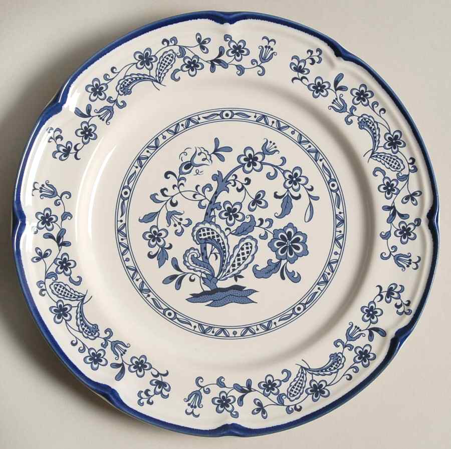 Blue Garden Salad Plate by Baker, Hart & Stuart-1