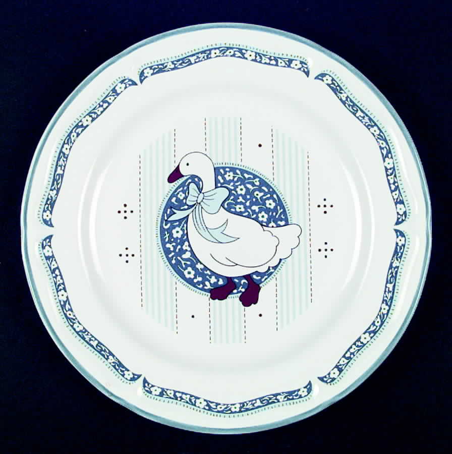 Blue Goose Dinner Plate by Baker, Hart & Stuart-1
