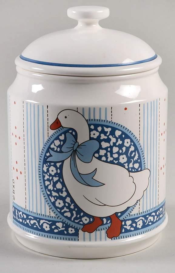 Blue Goose Large Canister & Lid by Baker, Hart & Stuart-1