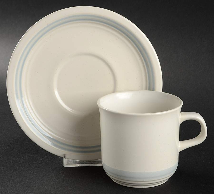 Joy Flat Cup & Saucer Set by Baker, Hart & Stuart-1