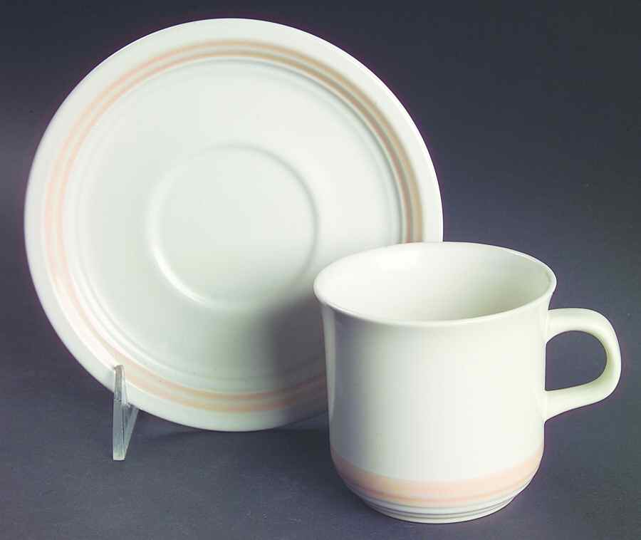 Michelle Flat Cup & Saucer Set by Baker, Hart & Stuart-1