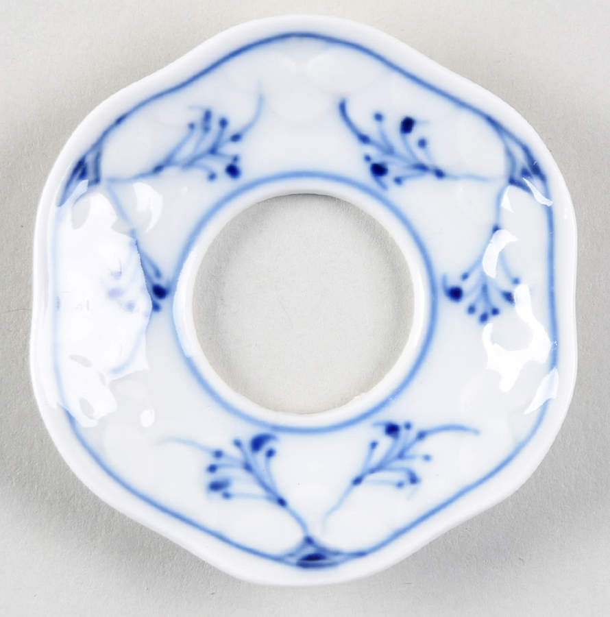 Blue Traditional (No Trim) Bobeche/Candle Ring by Bing & Grondahl-1