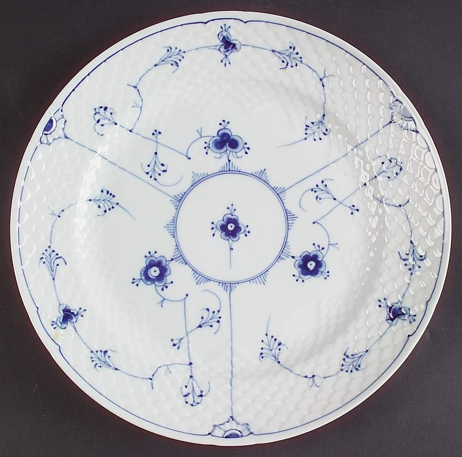 Blue Traditional (No Trim) Large Dinner Plate by Bing & Grondahl-1