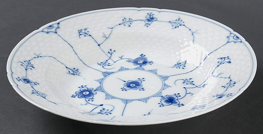Blue Traditional (No Trim) Rim Soup Bowl by Bing & Grondahl-1