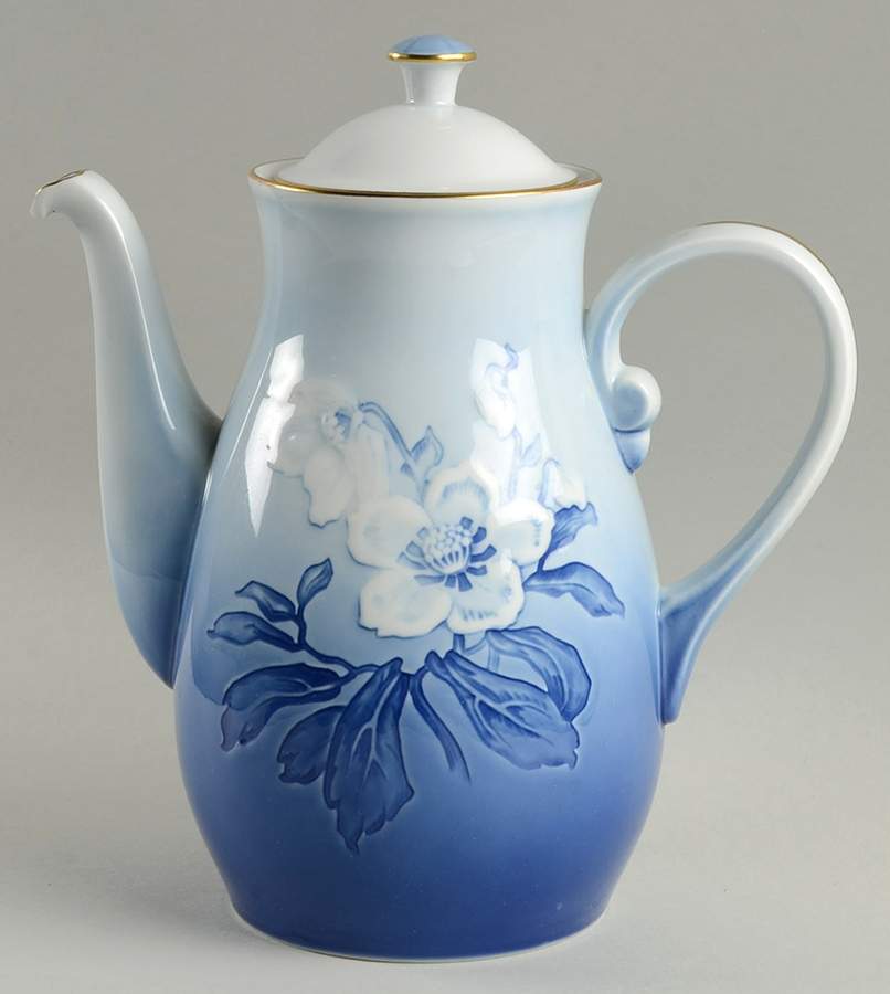 Christmas Rose Coffee Pot & Lid by Bing & Grondahl-1