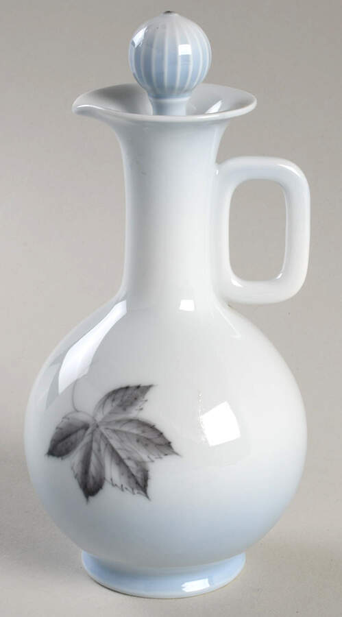 Falling Leaves Vinegar Cruet and Stopper by Bing & Grondahl-1