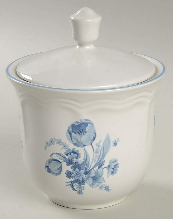 Jardin Bleu Sugar Bowl & Lid by Brick Oven-1