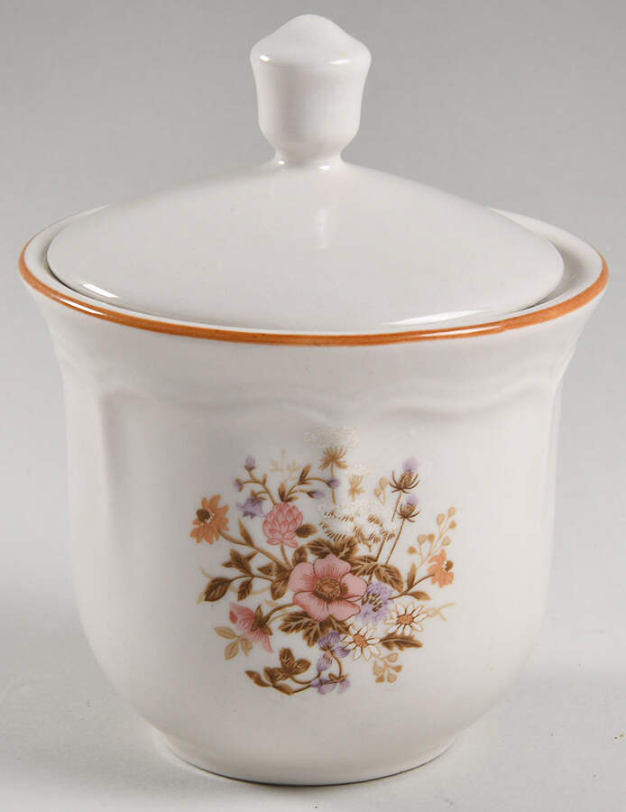 Meadow Flowers Sugar Bowl & Lid by Brick Oven-1