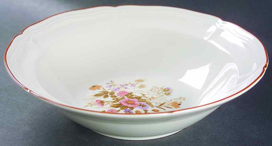 Meadow Flowers 9" Round Vegetable Bowl by Brick Oven-1