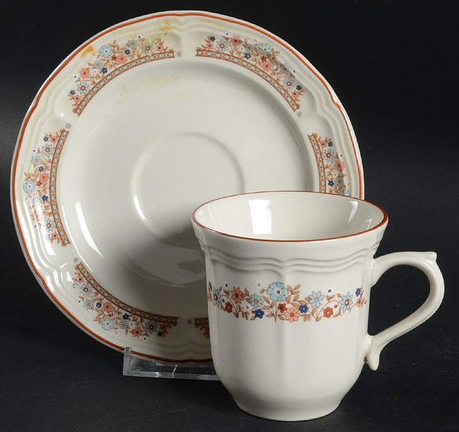Plymouth Flat Cup & Saucer Set by Brick Oven-1
