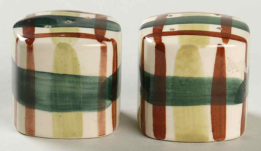 Gay Plaid Salt & Pepper Set by Blair (USA)-1