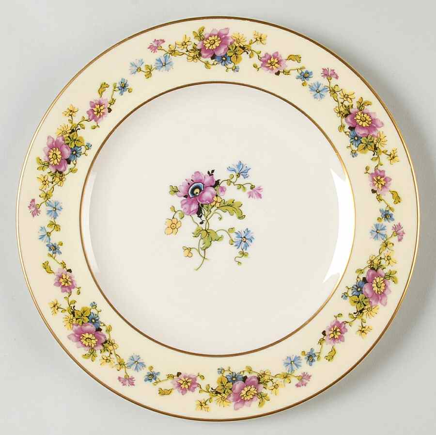 Wild Rose (USA) Luncheon Plate by Morgan Belleek (USA)-1