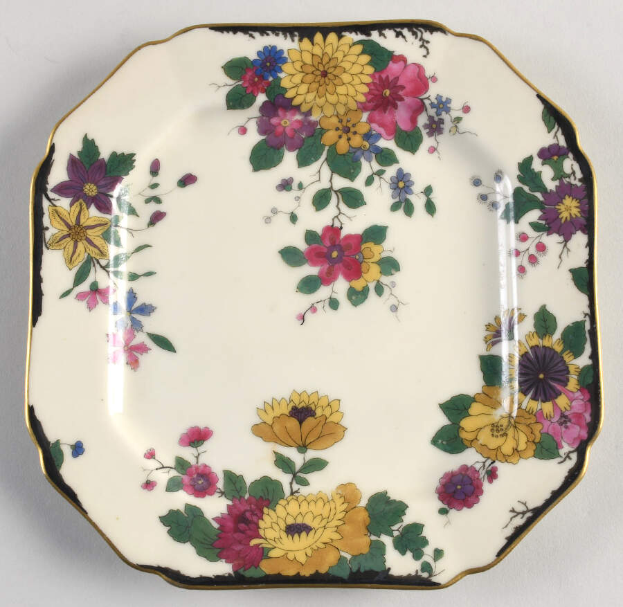 Autumnleaves Square Salad Plate by Black Knight-1