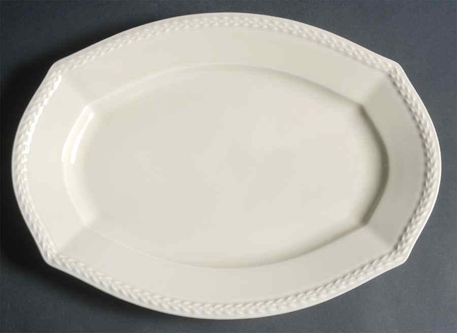 Laurel 13" Oval Serving Platter by Black Knight-1