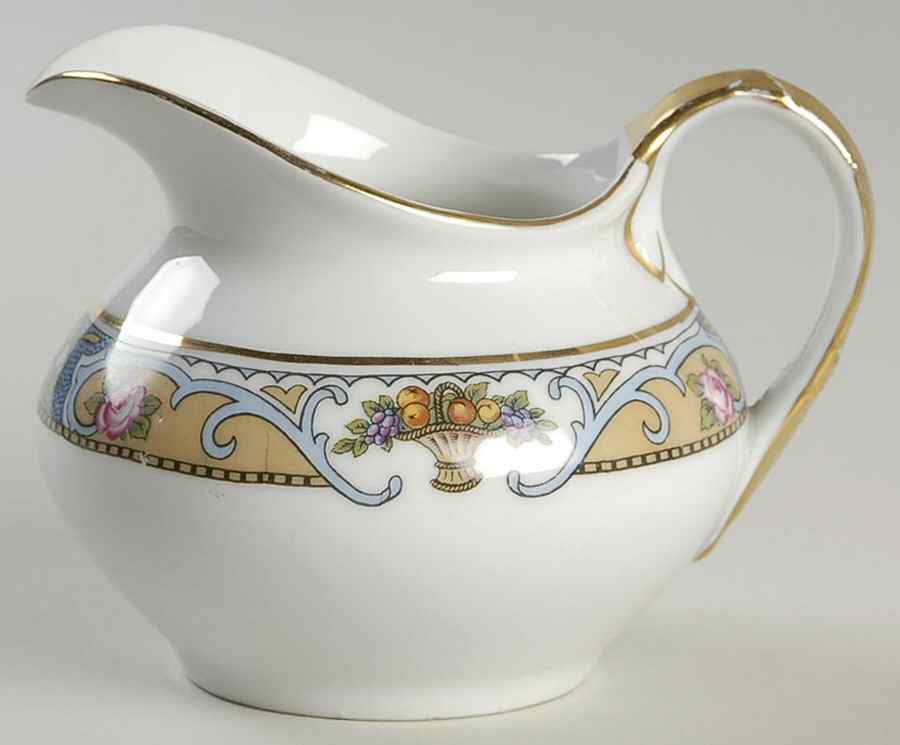 Rosari (Smooth, Fruit Basket, Blue) Creamer by Black Knight-1
