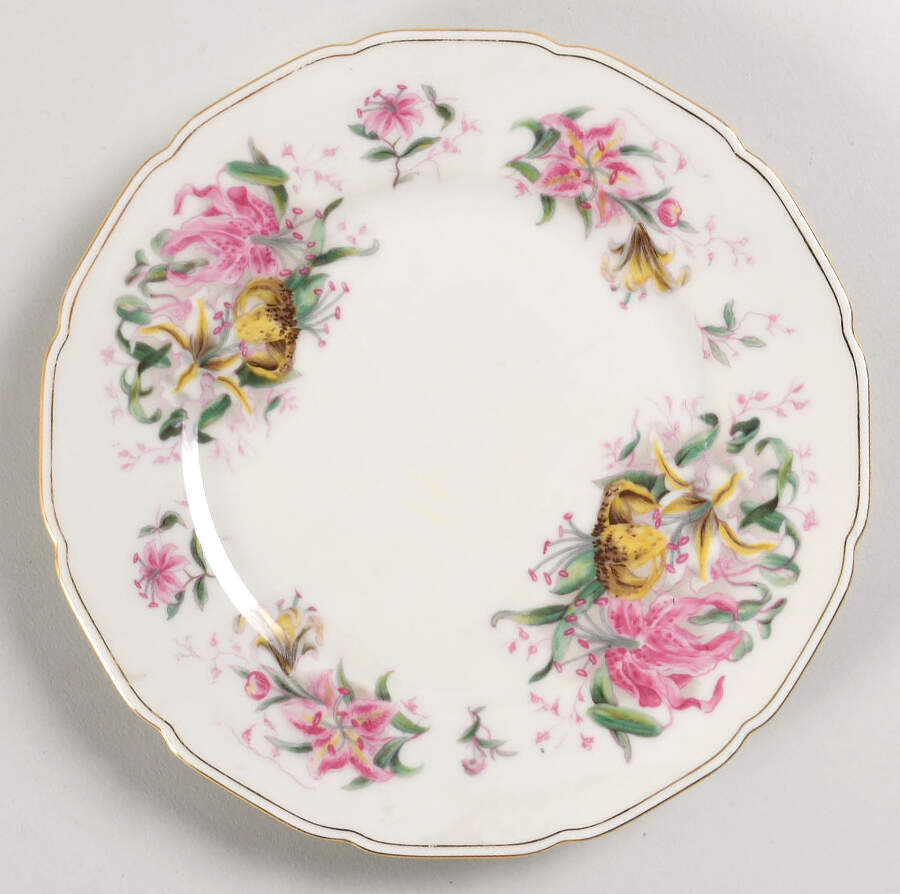 Tiger Lily Salad Plate by Black Knight-1