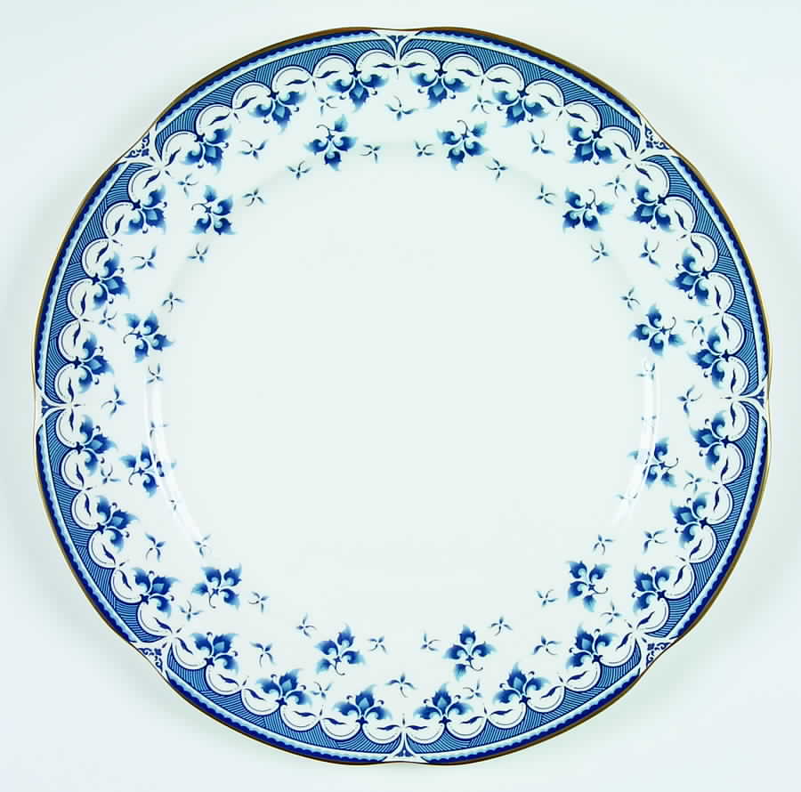 Blue Leaf Dinner Plate by Block-1