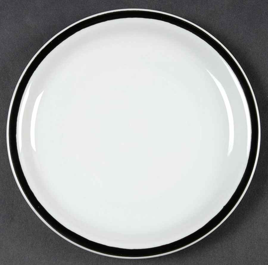 Disco Black Bread & Butter Plate by Block-1