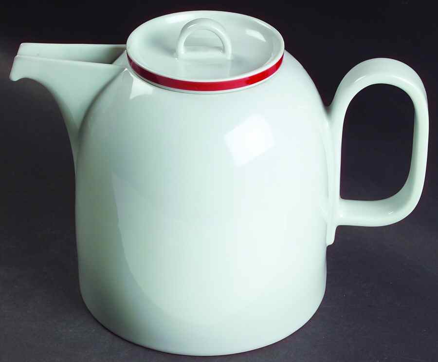 Disco Red Teapot & Lid by Block-1