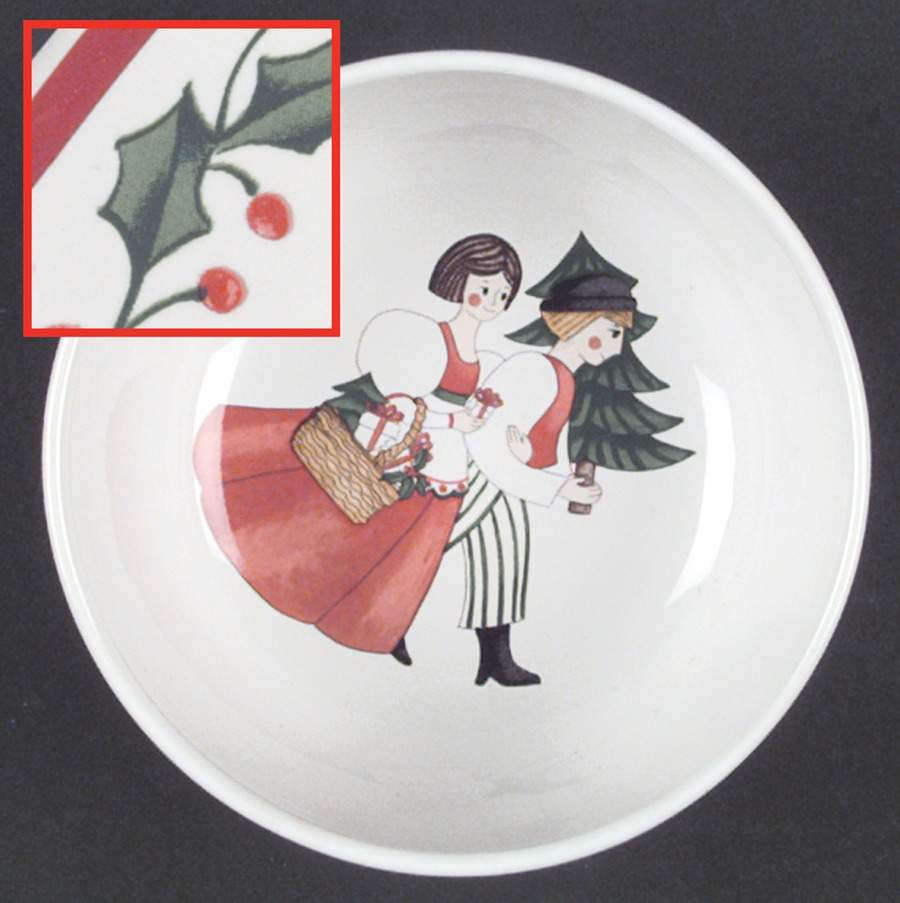 Folk Christmas Coupe Cereal Bowl by Block-1