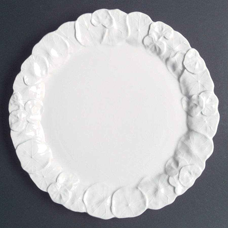 Nasturtium White Dinner Plate by Block-1