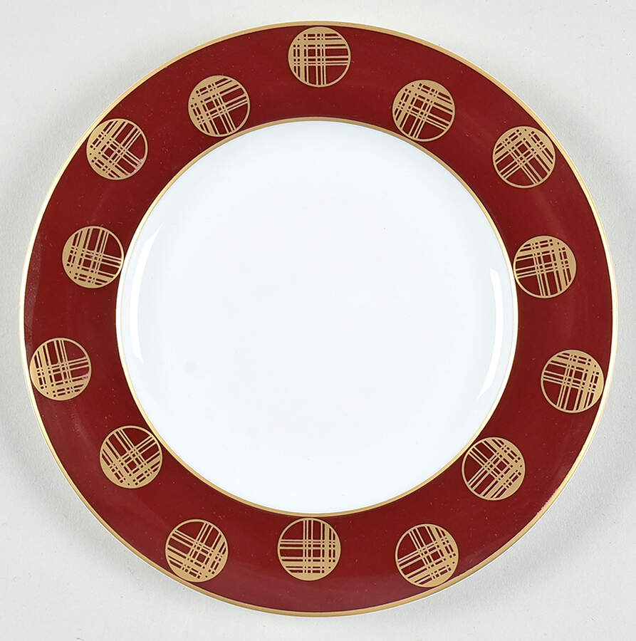 Orbit Red Bread & Butter Plate by Block-1
