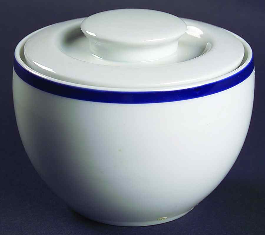 Porto Blue Sugar Bowl & Lid by Block-1