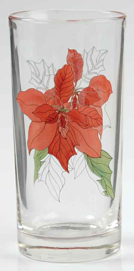 Poinsettia 12 Oz Glassware Tumbler by Block-1