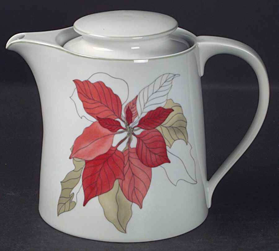 Poinsettia Teapot & Lid by Block-1