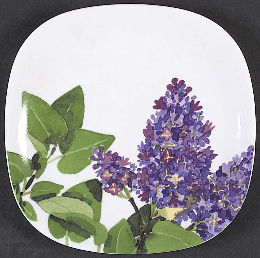 Purple Lilac Salad Plate by Block-1