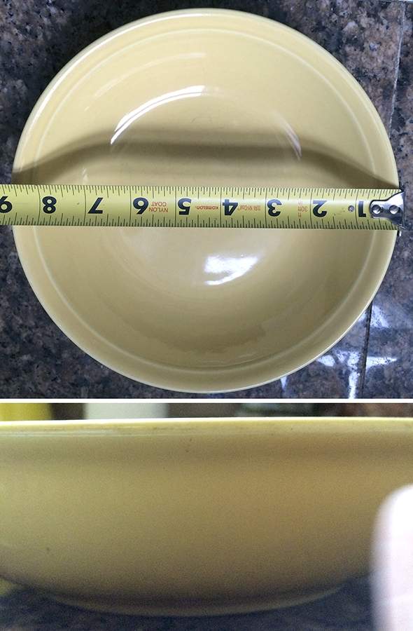 Rainbow Yellow 8" Individual Pasta Bowl by Block-1