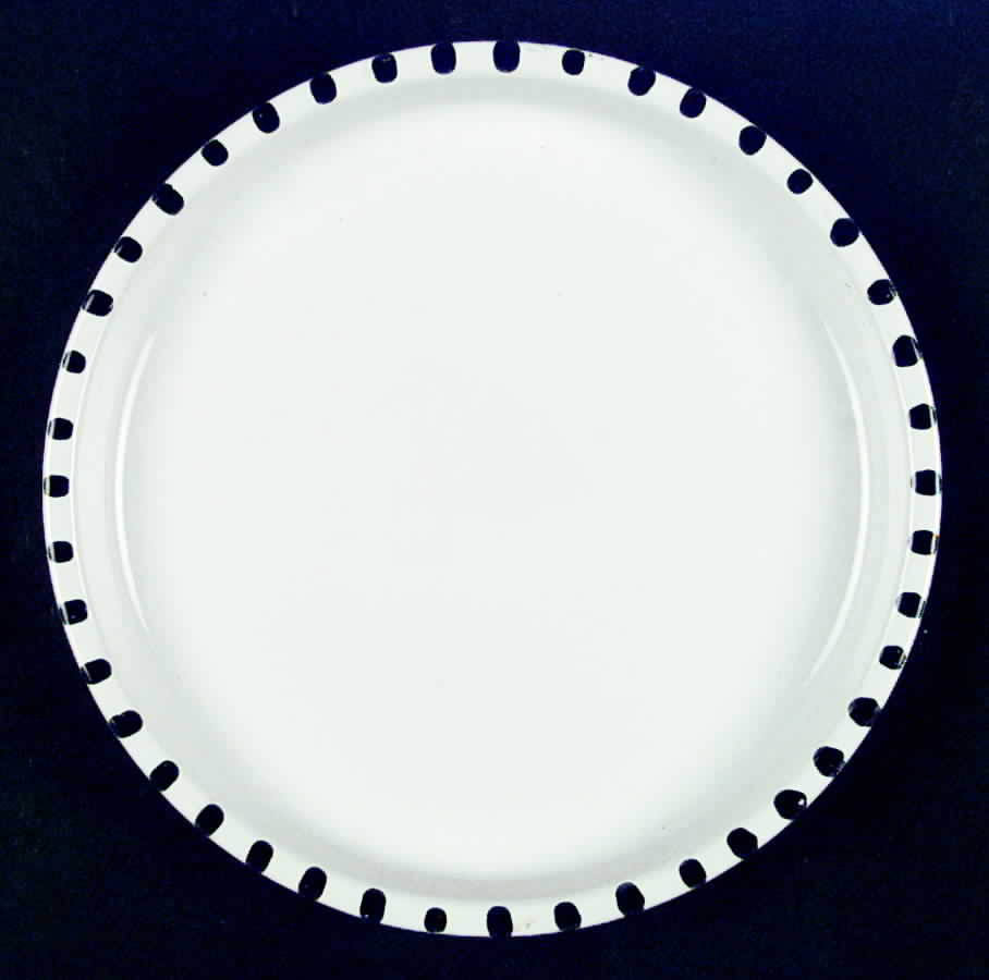 Staccato Black Dinner Plate by Block-1