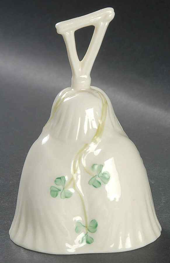 Harp Shamrock Bell by Belleek Pottery (Ireland)-1