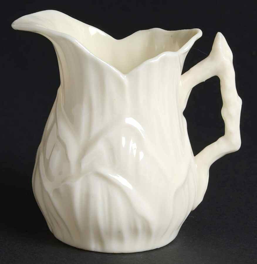 Lily White Mini Creamer by Belleek Pottery (Ireland)-1