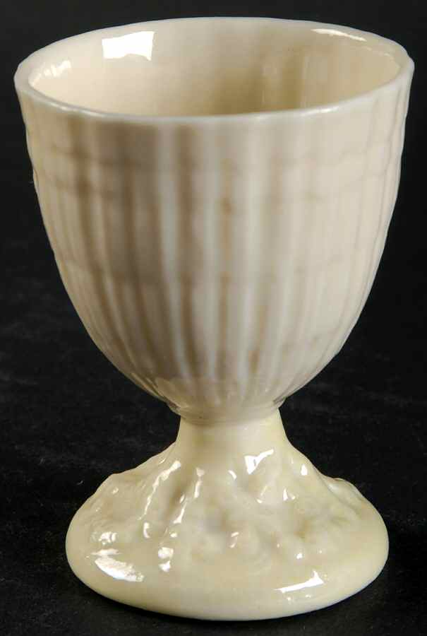 Limpet Yellow Single Egg Cup by Belleek Pottery (Ireland)-1