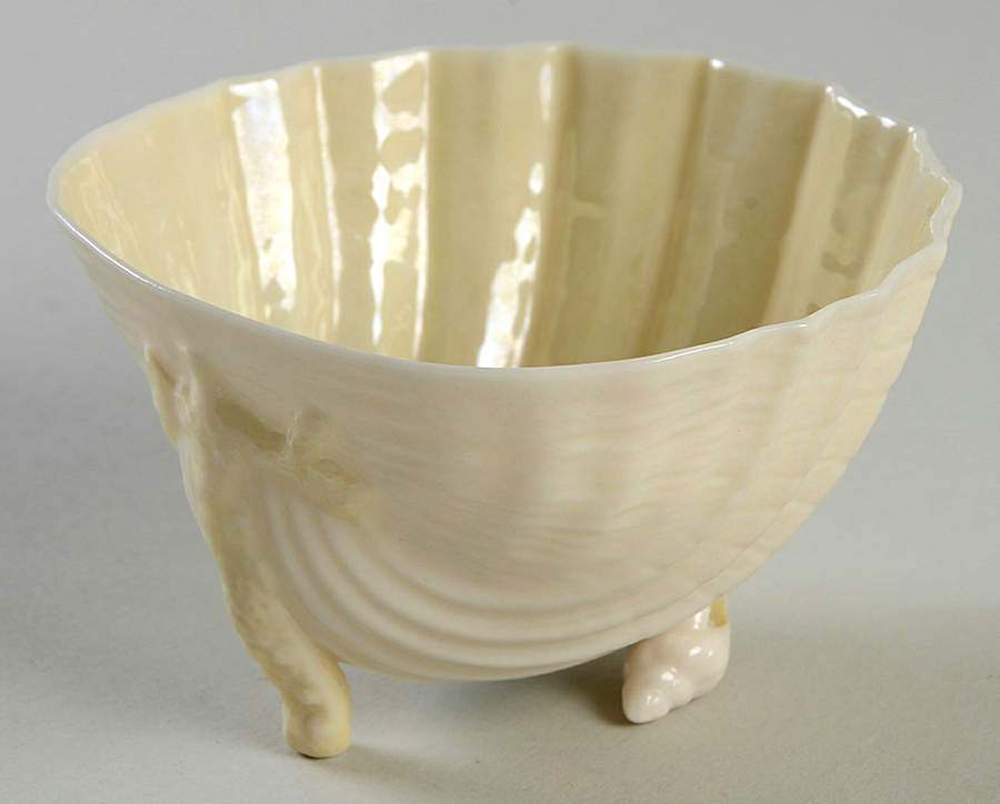 Neptune Yellow Mini Open Sugar Bowl by Belleek Pottery (Ireland)-1